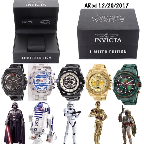 Limited edition's invicta starwars collection